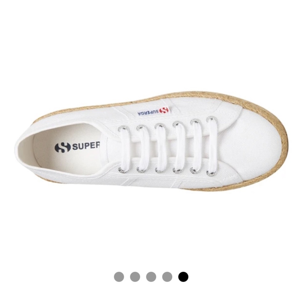 Superga white espadrilles brand new without tags size 7.5